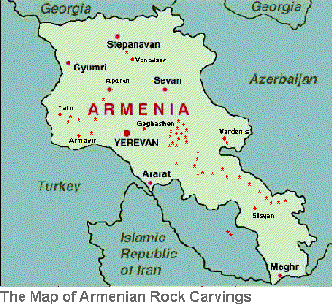 The Map of Armenian Rock Carvings