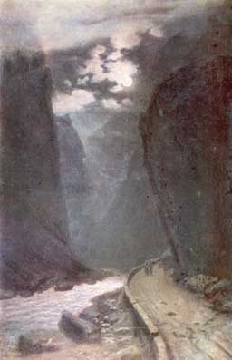 Darial Gorge by Night 1899